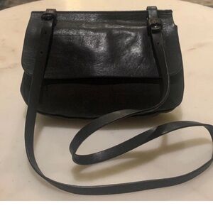 Massimo Palomba Cross Body Bag Black Leather.